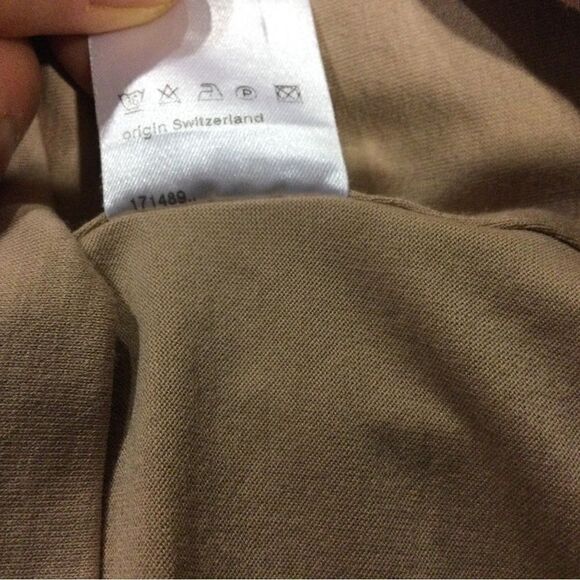 Akris Tan Square Neck Sleeveless Tank Top - Picture 10 of 10